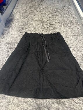 H&M Black A-Line Drawstring Women’s Skirt